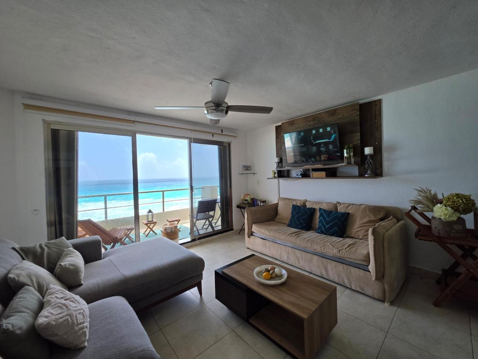 Perfect Vacation Getaway,Ocean View,Wifi, Beach Cancún Exteriör bild